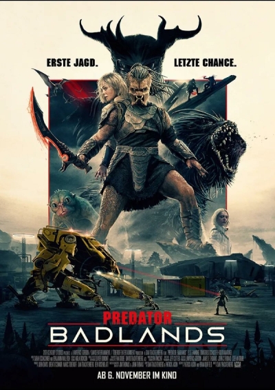 Filmplakat PREDATOR: BADLANDS in 2D u. 3D 