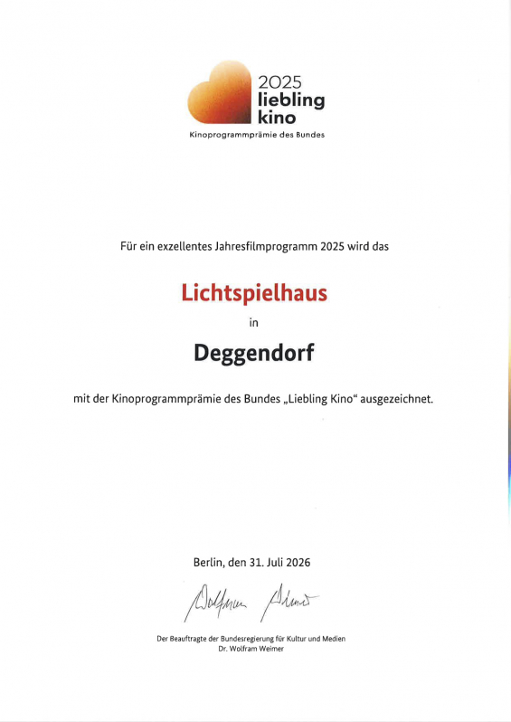 Auszeichnung der Bundesregierung für Kultur und Medien